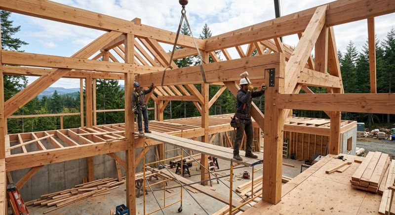 Wood Beam Installation