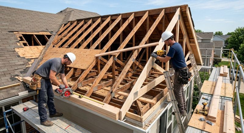 Roof Framing Repair in Kansas City, KS