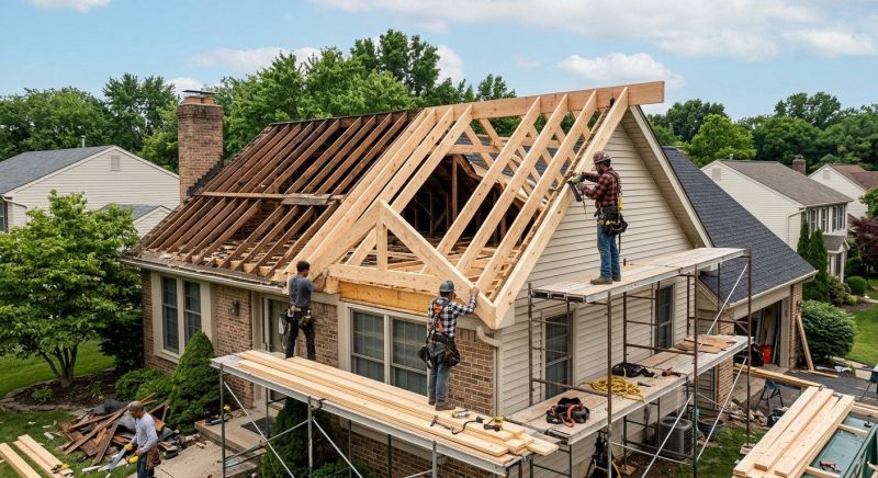 Home Addition Framing in Kansas City, KS