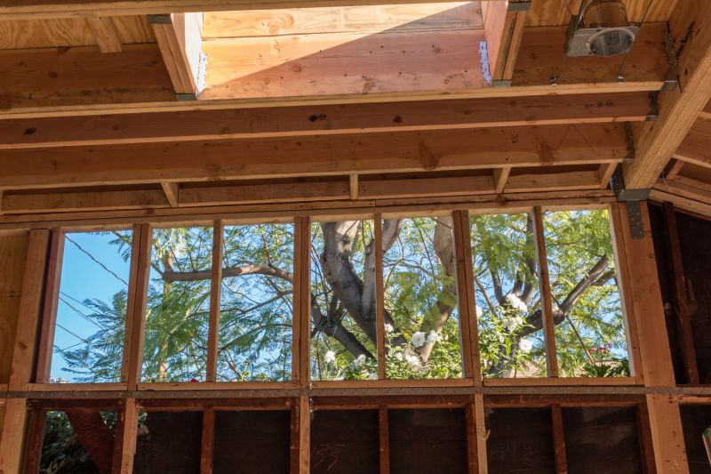 Wood Beam Installation in Spring